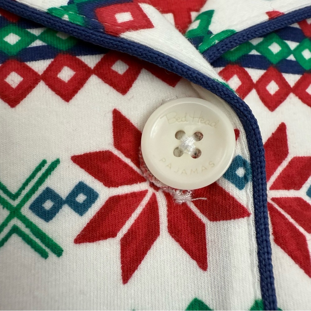 BedHead PJs Festive Fairisle Fair Isle Long Sleeve Classic Stretch Jersey PJ Set - Picture 6 of 16